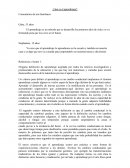 ¿Qué es el aprendizaje? Comentarios de mis familiares