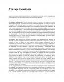 Ventajas Transitorias