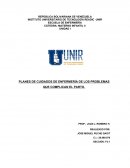 PLANES DE CUIDADOS DE ENFERMERÍA DE LOS PROBLEMAS QUE COMPLICAN EL PARTO