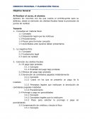 DERECHO PROCESAL Y PLANEACIÓN FISCAL