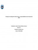 Trabajo de investigación falta de ética o responsabilidad social empresarial (RSE)