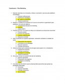 Cuestionario – Plan Marketing