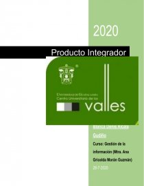 Gestión de la Información. Página 1