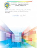 INFORME DE ANÁLISIS, INTERPRETACIÓN DE RESULTADOS Y TOMA DE DECISIONES (CASO DE ESTUDIO)