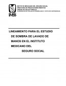 LINEAMIENTO PARA EL ESTUDIO DE SOMBRA DE LAVADO DE MANOS EN EL INSTITUTO MEXICANO DEL SEGURO SOCIAL
