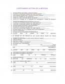 CUESTIONARIO HISTORIA DE LA MEDICINA