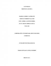 FUNDAMENTOS PEDAGOGICOS. Página 1