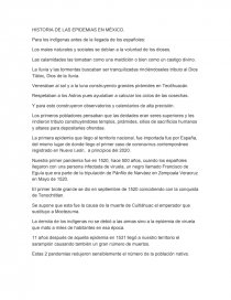 HISTORIA DE LAS EPIDEMIAS EN MÉXICO. Página 1