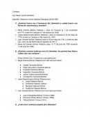 Cuestionario Simón Bolívar