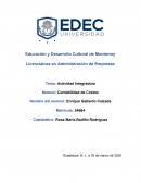 Actividad Integradora. Contabilidad y control