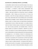 INFLUENCIA DE LA PROPIEDAD PRIVADA Y LA ECONOMIA