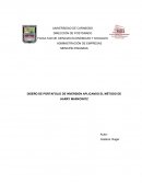 DISEÑO DE PORTAFOLIO DE INVERSIÓN APLICANDO EL MÉTODO DE HARRY MARKOWITZ
