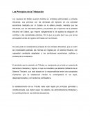 Los Principios de la Tributación