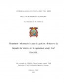 Sistema de información para la gestión de reserva de paquetes turísticos en la agencia de viaje RAP TRAVEL