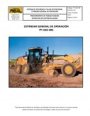 PROCEDIMIENTO OPERACION MOTONIVELADORAS