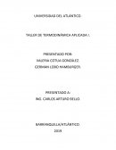 Taller de termodinamica aplicada