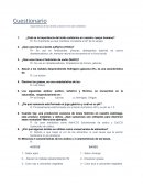 Cuestionario . Importancia de los ácidos y bases en la vida cotidiana