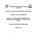 LA DESIGUALDAD DE GÉNERO EN LA PROFESIÓN DE ENFERMERÍA Y SU IMPACTO EN LA SALUD