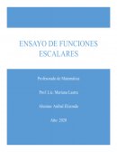 Ensayo de Funciones Escalares