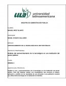 Análisis del aprovechamiento de la tecnológica en una institución del sector público