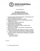 ANÁLISIS AUDIOVISUAL PELÍCULA: MEDIANOCHE EN PARÍS