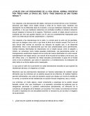 ¿Cuáles son las desviaciones de la vida sexual normal descritas por Freud para la época del texto “Tres ensayos de una teoría sexual”?