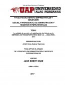 La calidad de servicio y la satisfacción del cliente en la EMPRESA DE TRANSPORTE PERU BUS S.A. – LIMA-PERU- 2017