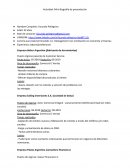 Actividad: Mini Biografía de presentación