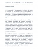 INGENIERIA DE SOFTWARE CASO CALIDAD UNT