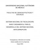 SISTEMA NACIONAL DE FISCALIZACIÓN, BASE FUNDAMENTAL PARA EL DESARROLLO DEL SISTEMA NACIONAL ANTICORRUPCIÓN