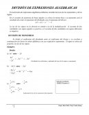 DIVISIÓN DE EXPRESIONES ALGEBRAICAS