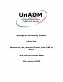 Factores que intervienen en el fracaso de las PyME en México
