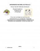PARTICIPACIÓN DE LAS AUTORIDADES Y DIRIGENTES COMUNITARIOS DE LAS ORGANIZACIONES EN LA PROMOCIÓN DEL DESARROLLO DE CHUQUIZONGO - DISTRITO DE UZQUIL 2014.