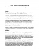 Primer examen Gerencia Estratégica