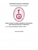 Redes neurales vs modelos estadísticos: Simulaciones sobre tareas de predicción y clasificación