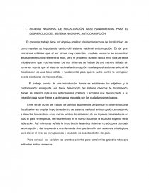 SISTEMA NACIONAL DE FISCALIZACIÓN, BASE FUNDAMENTAL PARA EL DESARROLLO DEL SISTEMA NACIONAL ANTICORRUPCIÓN. Página 2