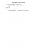 OPERACIONES CON VECTORES