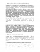 ¿Qué es el sistema educativo nacional (en el actual contexto)?