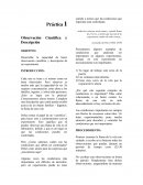 Práctica 1 Observación Científica y Descripción