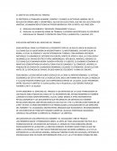 EL OBJETO DEL DERECHO DEL TRABAJO