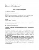 Etapas de produccion de la orellana