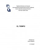 El tiempo