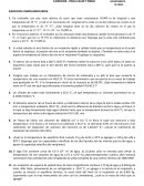 EJERCICIOS COMPLEMENTARIOS: Temperatura y Calor