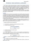 El átomo: Iones (aniones y cationes)