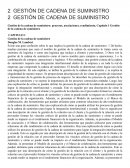 GESTIÓN DE CADENA DE SUMINISTRO