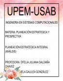PLANEACION ESTRATÉGICA INTEGRAL (ANÁLISIS)