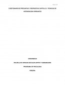CUESTIONARIO DE PREGUNTAS Y RESPUESTAS CAPITULO 3: TECNICAS DE INTERVENCIÓN OPERANTES