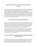 Las tic. ¿Piensa usted que es oportuno bloquear el acceso a las redes sociales?