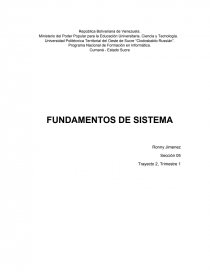 FUNDAMENTOS DE SISTEMAS. Página 1