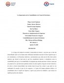 La Importancia de la Contabilidad en la Toma De Decisiones